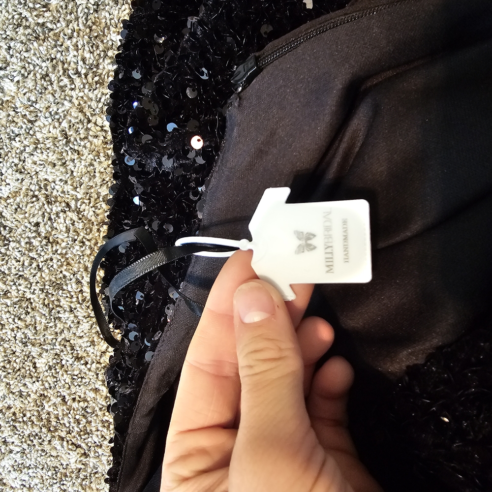 Milano Formals Black Sequin Gown